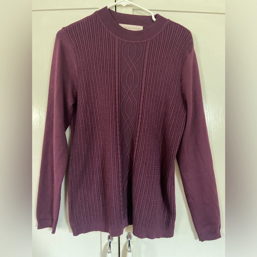 Carolyn Taylor Purple Sweater